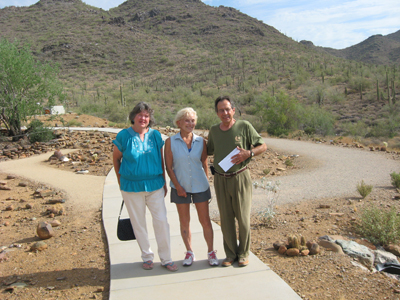 Norma Hand, Beverly Full, Mayor Vincent Francia